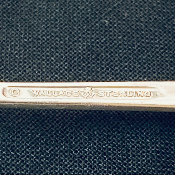 Wallace 925 Sterling Silver Lemon Fork Dawn Mist 6" No Monogram Discontinued - Picture 4 of 4